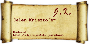 Jelen Krisztofer névjegykártya